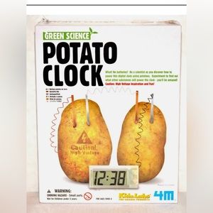 Green Science Potato Clock - Experiment Battery Home/School Science Kit Project